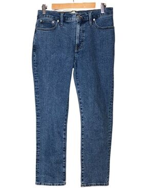 Madewell The Mid-rise Perfect Vintage Jean Straight Leg Blue Denim Jeans